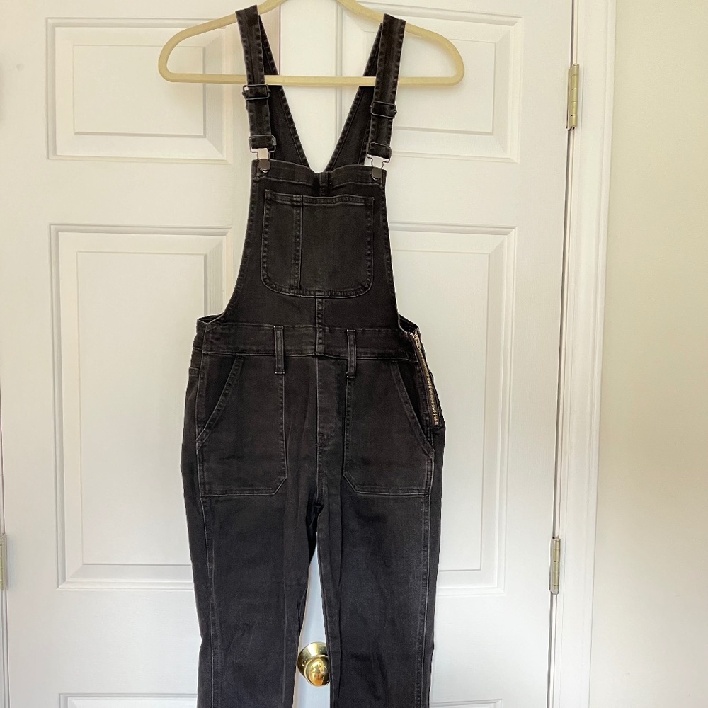 Madewell black overalls
